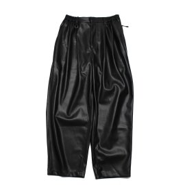 WIDE STRAIGHT TROUSERS (NEO LEATHER) / SUPERTHANKS(ѡ󥯥)