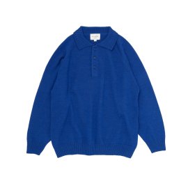 <img class='new_mark_img1' src='https://img.shop-pro.jp/img/new/icons20.gif' style='border:none;display:inline;margin:0px;padding:0px;width:auto;' />WOOL 7G LONG SLEEVE KNIT POLO / STILL BY HAND (ƥ Х ϥ)̾ʡ24,20020OFF