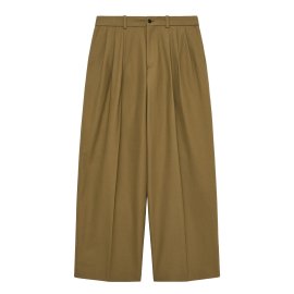 <img class='new_mark_img1' src='https://img.shop-pro.jp/img/new/icons7.gif' style='border:none;display:inline;margin:0px;padding:0px;width:auto;' />【24SS】TRIPLE PLEATED WIDE TROUSERS ORGANIC COTTON SURVIVAL CLOTH / MARKAWARE(マーカウェア)