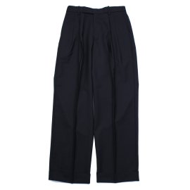24SSDOUBLE PLEATED CLASSIC WIDE TROUSERS ORGANIC WOOL TROPICAL / MARKAWARE(ޡ)
