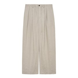 <img class='new_mark_img1' src='https://img.shop-pro.jp/img/new/icons7.gif' style='border:none;display:inline;margin:0px;padding:0px;width:auto;' />24SSTRIPLE PLEATED EASY TROUSERS HEMP SHIRTING / MARKAWARE(ޡ)