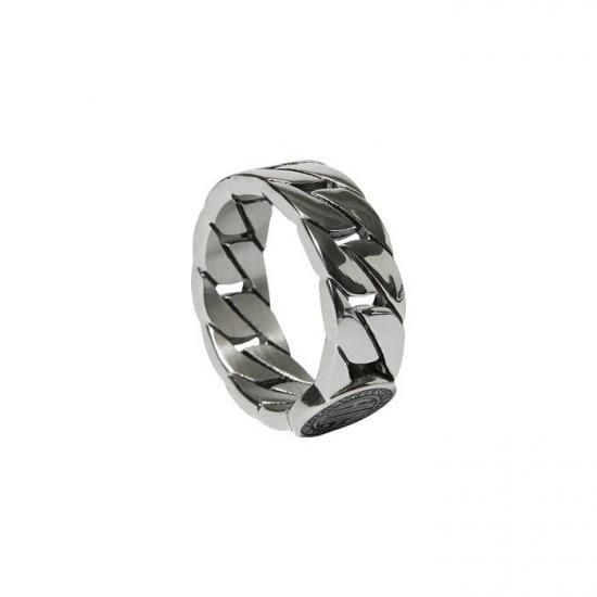 アクセサリー HUF REGIONAL CUBAN LING RINg Huf Regional Cuban Link Ring - Silver – CCS
