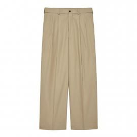 <img class='new_mark_img1' src='https://img.shop-pro.jp/img/new/icons7.gif' style='border:none;display:inline;margin:0px;padding:0px;width:auto;' />25S/SCLASSIC FIT DOUBLE PLEATED TROUSERS ORGANIC GIZA VOILE YARN TWILL / MARKAWARE