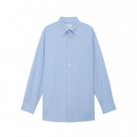 <img class='new_mark_img1' src='https://img.shop-pro.jp/img/new/icons7.gif' style='border:none;display:inline;margin:0px;padding:0px;width:auto;' />25S/SREGULAR FIT POLO COLLAR SHIRT SUPER160's WASHABLE WOOL OXFORD/ MARKAWARE