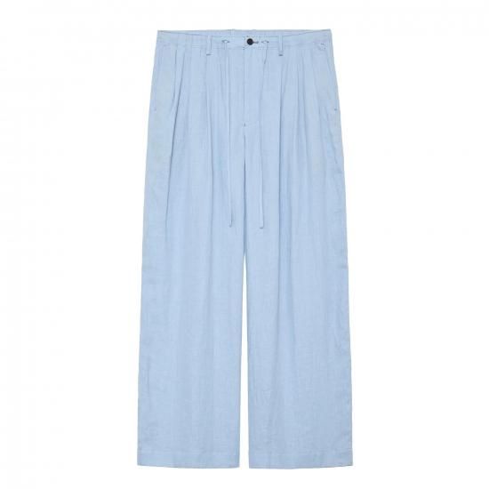 25S/S】TRIPLE PLEATED EASY TROUSER HEMP SHIRTING / MARKAWARE