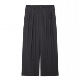 <img class='new_mark_img1' src='https://img.shop-pro.jp/img/new/icons7.gif' style='border:none;display:inline;margin:0px;padding:0px;width:auto;' />25H/STRIPLE PLEATED EASY TROUSERS ORGANIC WOOL 2/80 TROPICAL / MARKAWAREʥޡ