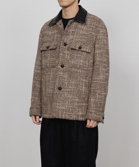 25F/W】NEW LOGGER JACKET ALPACA SLUB TWEED / MARKAWARE（マーカ