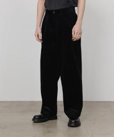 25F/WCLASSIC FIT DOUBLE PLEATED TROUSERS ORGANIC COTTON 6WALECORDUROY/ MARKAWAREʥޡ