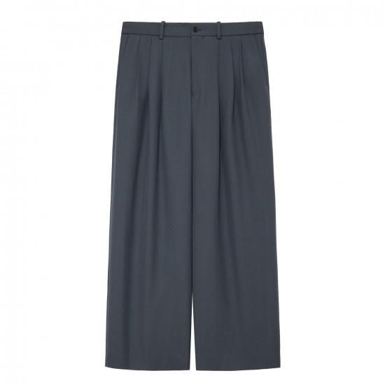 25F/W】TRIPLE PLETED WIDE TROUSERS ORGANIC WOOL SURVIVAL CLOTH