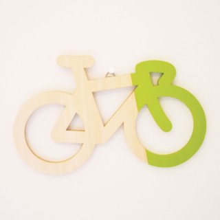 【Wednesday Bicycle Happy!!】wall deco GREEN
