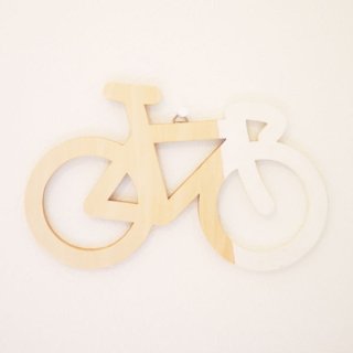【Wednesday Bicycle Happy!!】wall deco WHITE