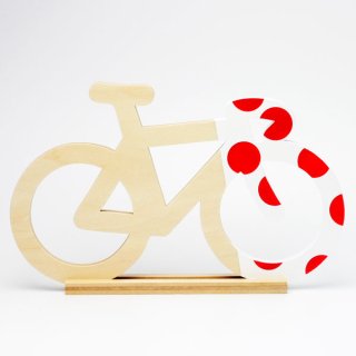 【Wednesday Bicycle Happy!!】wall deco POLKA DOT スタンド付き
