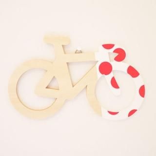 Wednesday Bicycle Happy!!wall deco POLKA DOT