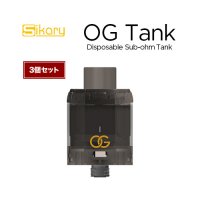 Sikary OG  Sub-ohm Tank 3個セット(オージー)【シカリー 交換用POD コイル アトマイザー VAPE 電子タバコ】