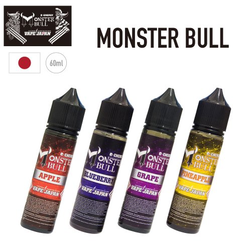 VAPE JAPAN MONSTER BULL【60ml モンスターブル エナジードリンク ENERGYDRINK オリジナル 日本製】電子タバコ専門店  VAPE JAPAN