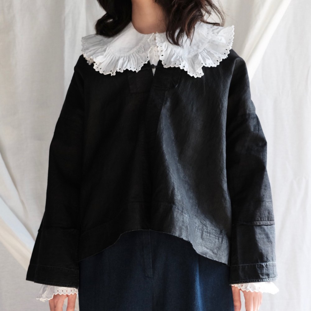 [VINTAGE] Miao Traditional Black Indigo Jacket by Boinu