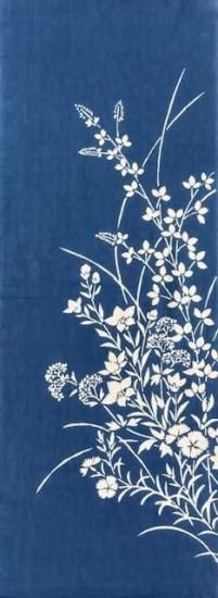 美しい古美術◾️蔵から紺色のアザミの花が描かれたステキな雰囲気の夏茶碗？が出て来た 美しい古美術 蔵から紺色のアザミの花が描かれたステキな雰囲気の夏