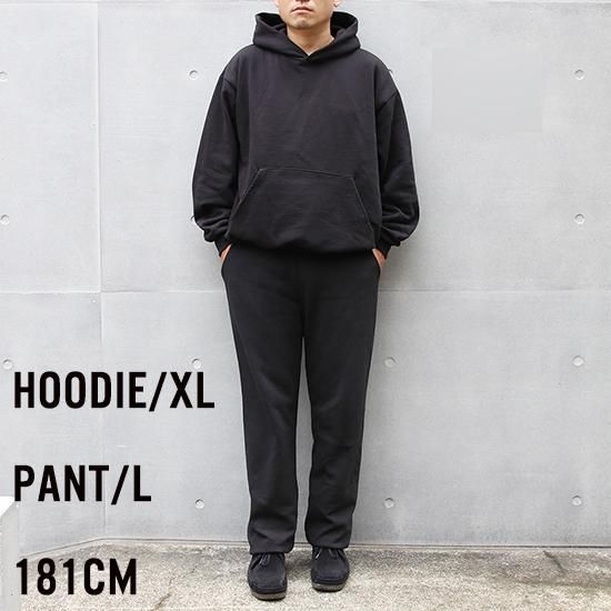 Los angeles apparel 14Ozスウェットパーカー ブラックXL