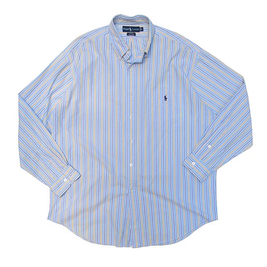 1990-00s Polo Ralph Lauren ポロラルフローレン/ストライプB.Dシャツ 