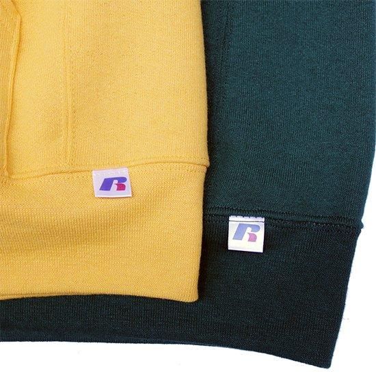 【関税込み】ERL イエロー＆グレー スワール フーディ Russell Athletic RUSSELL ATHLETIC ラッセルアスレチック