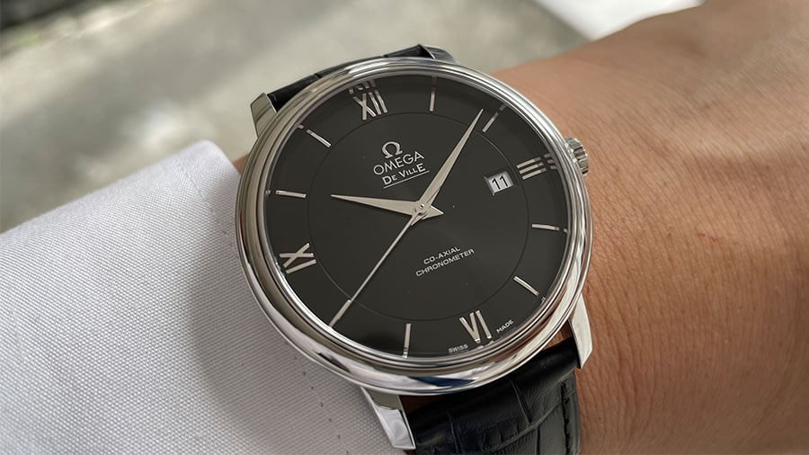 稼働品】シンプル❗️ オメガ（OMEGA）腕時計厚さ約65mm - 腕時計