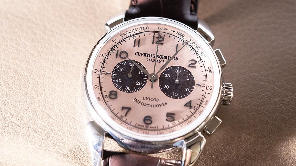 【世界限定100本(うち国内12本)】 3143-1S Cuervo y Sobrinos クエルボ・イ・ソブリノス ヒストリアドール クロノグラフォ 1946