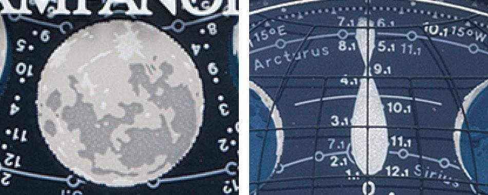 AA7800-02Lの文字盤を近くで眺めた様子