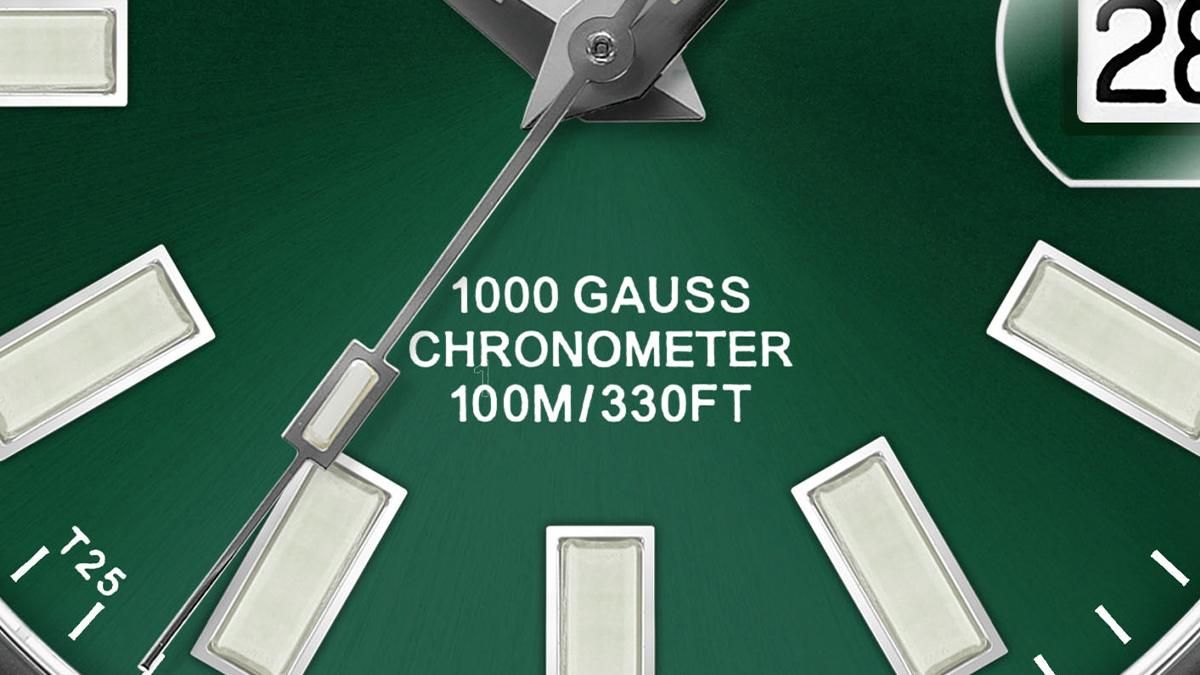 NL9616C-S2CJ-GRのダイヤルを拡大した画像