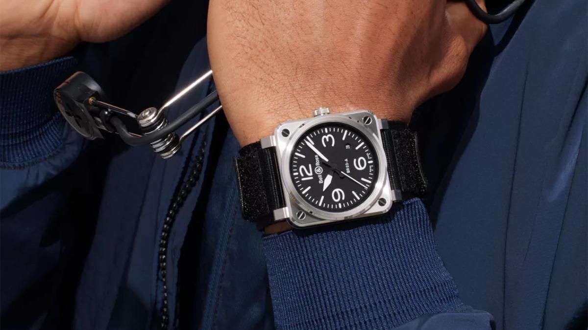 ベル&ロス BR03-A ブラック スティール 黒文字盤 SS 自動巻き. BR-03 Black Steel