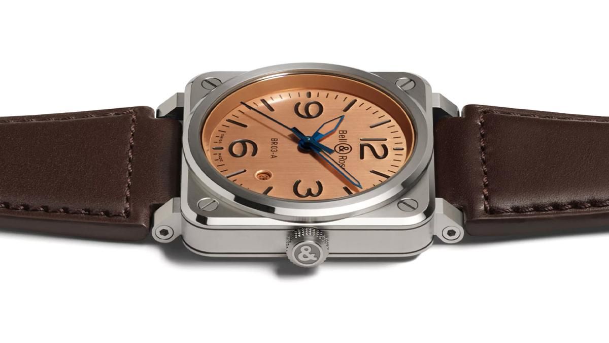 BR03A-GB-ST/SCAの文字盤を俯瞰した画像