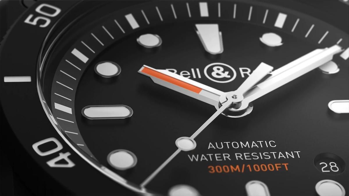 BR0392-D-BL-CE/SRBをダイビング用に装着した画像