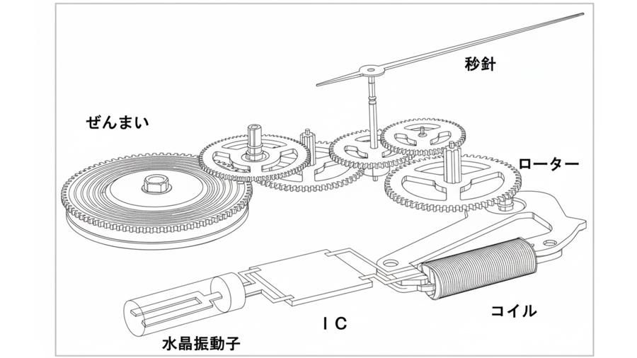 スプリングドライブの制御部品