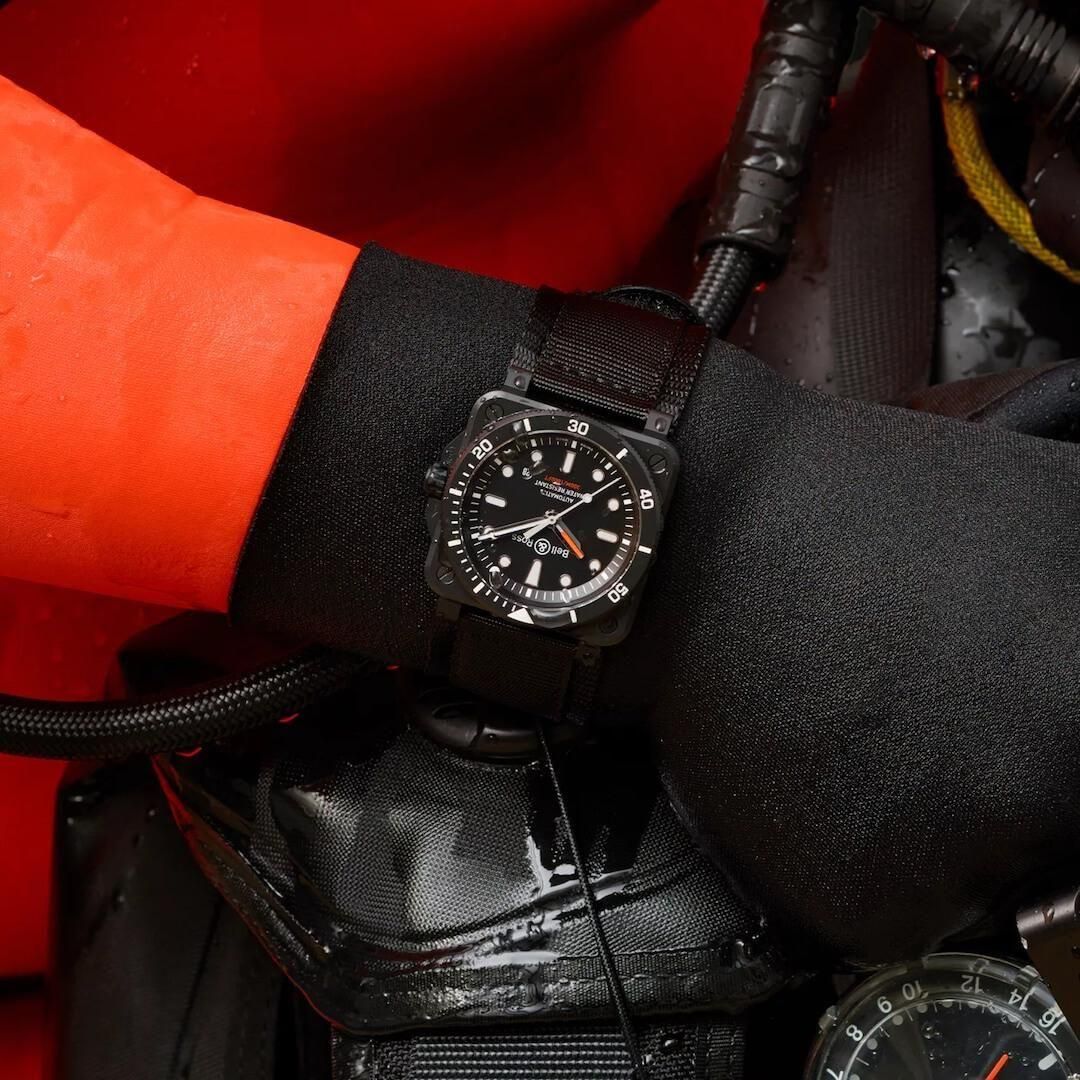  BR0392-D-BL-CE/SRB Bell & Ross ベル&ロス BR03-92 ダイバー ブラックマット