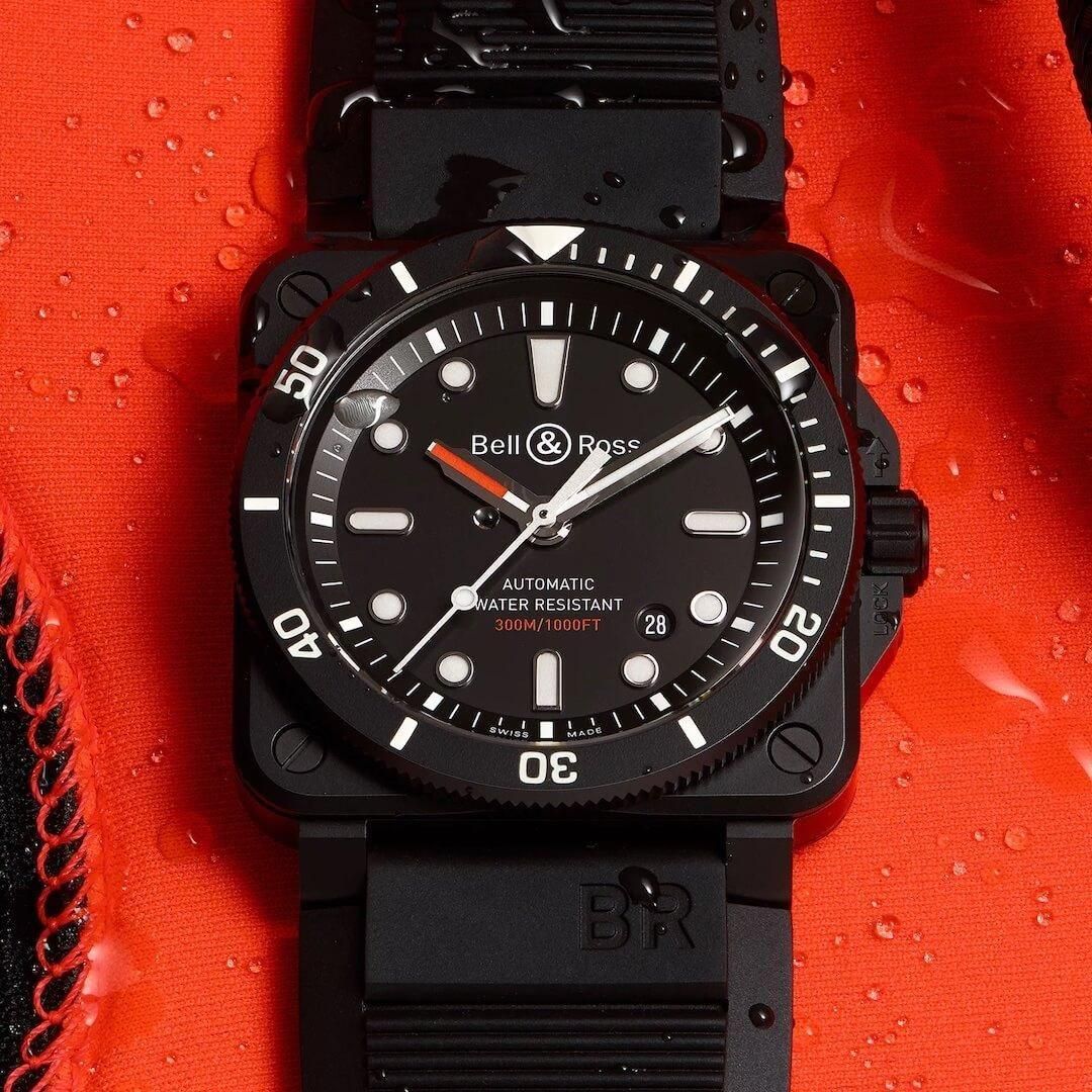  BR0392-D-BL-CE/SRB Bell & Ross ベル&ロス BR03-92 ダイバー ブラックマット