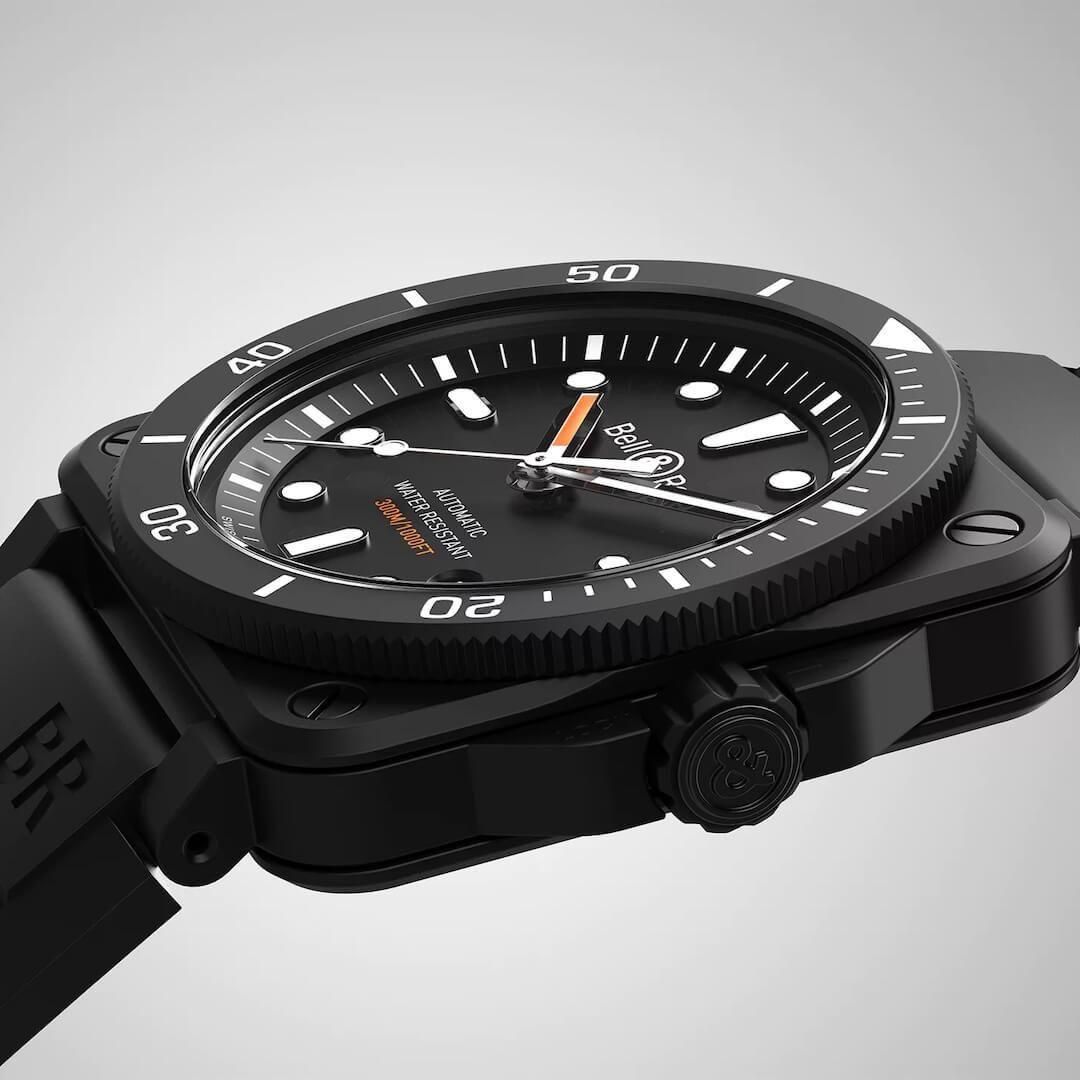  BR0392-D-BL-CE/SRB Bell & Ross ベル&ロス BR03-92 ダイバー ブラックマット