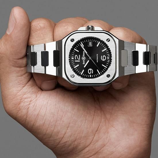BR05A-BL-ST/SST ブラックスチール Bell & Ross ベル&ロス インストゥルメント BR05