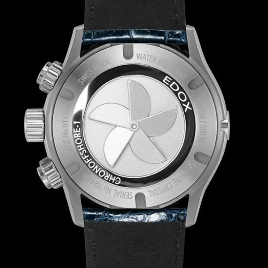 01122-3BU3-BUIN3-L EDOX エドックス クロノオフショア1 クロノグラフ オートマティック