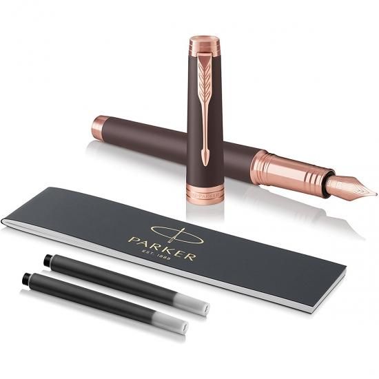 PARKER PREMIER パーカー プリミエ ソフトブラウンPGT 万年筆 F（1931405）18金ペン先