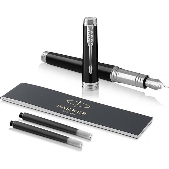PARKER PREMIER パーカー プリミエ ラックブラックCT 万年筆 F（1931413）18金ペン先