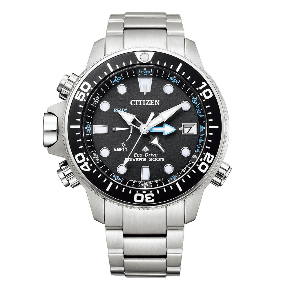 シチズン CITIZEN 腕時計 メンズ BN2031-85E プロマスター マリーンシリーズ エコ・ドライブ アクアランド 200m PROMASTER MARINE エコ・ドライブ（J250） ブラックxシルバー アナログ表示