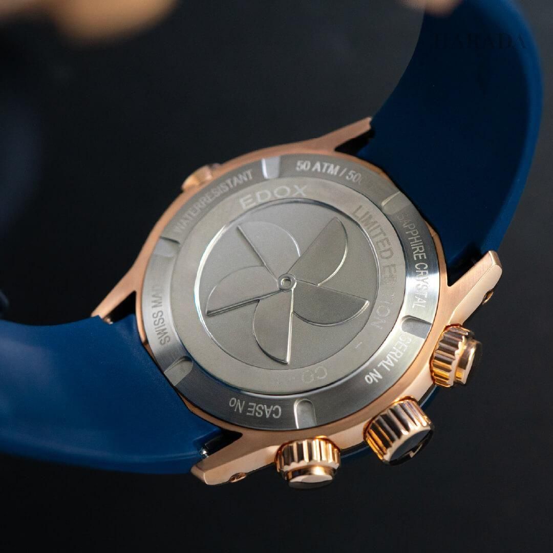  【世界限定300本】 10221-37RBU9-BUIDR9 EDOX エドックス クロノオフショア1 クロノグラフ リミテッドエディション