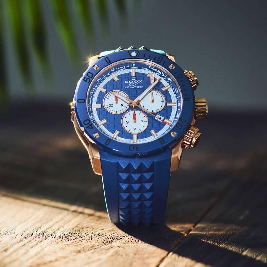  【世界限定300本】 10221-37RBU9-BUIDR9 EDOX エドックス クロノオフショア1 クロノグラフ リミテッドエディション