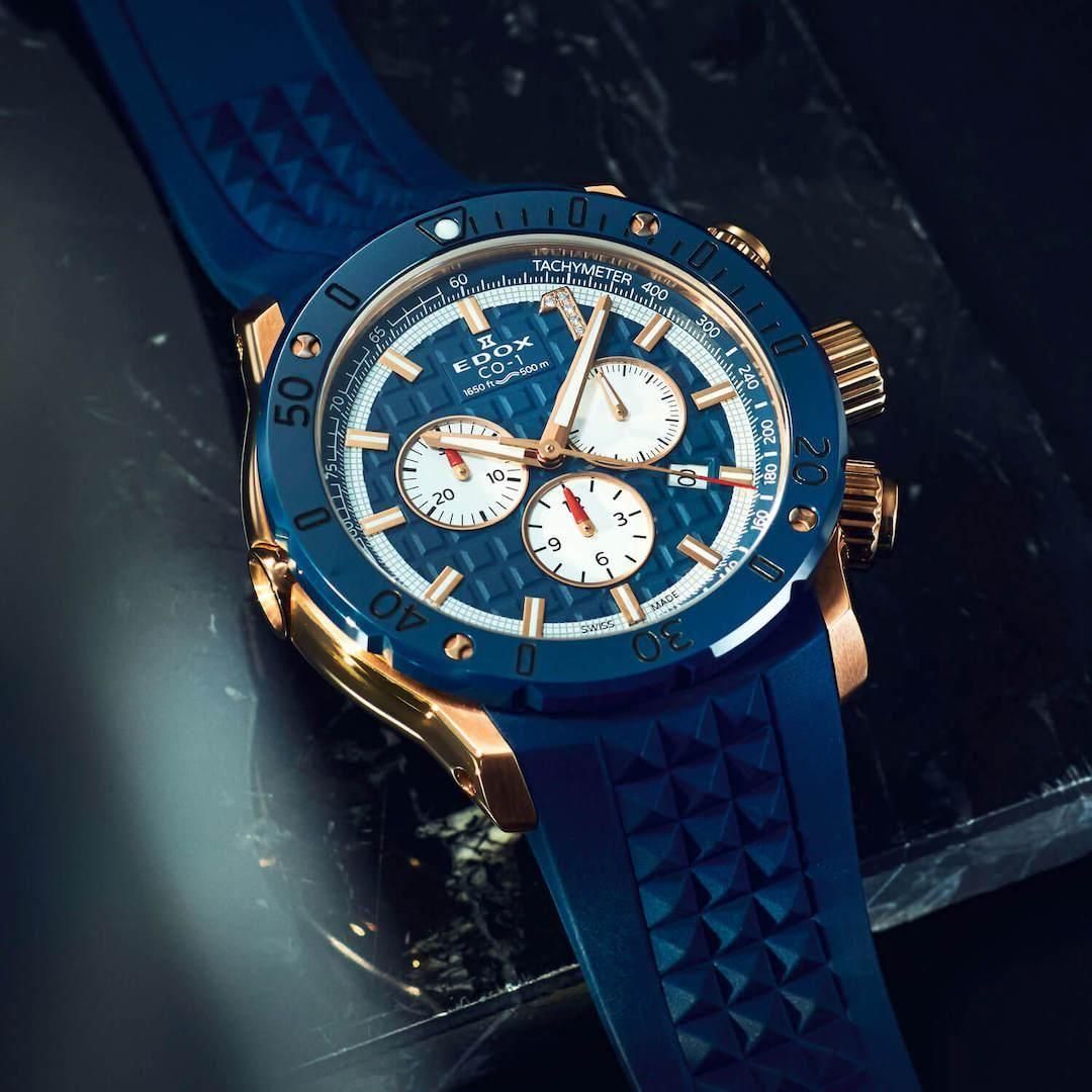  【世界限定300本】 10221-37RBU9-BUIDR9 EDOX エドックス クロノオフショア1 クロノグラフ リミテッドエディション