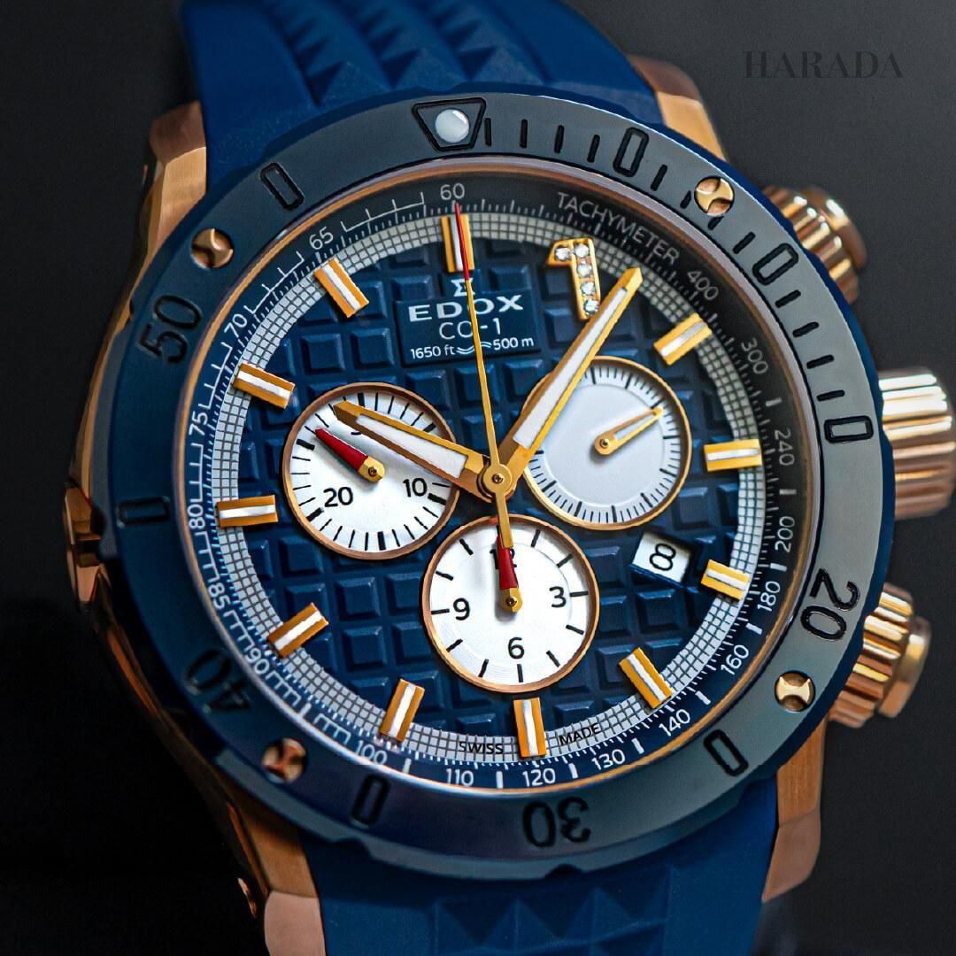  【世界限定300本】 10221-37RBU9-BUIDR9 EDOX エドックス クロノオフショア1 クロノグラフ リミテッドエディション