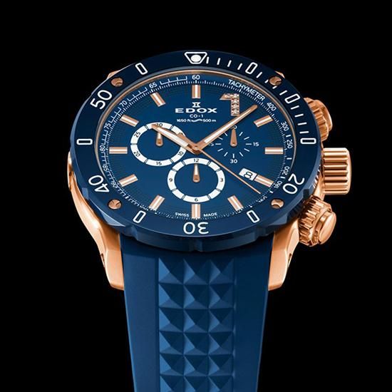  【世界限定300本】 10221-37RBU3-BUIR8 EDOX エドックス クロノオフショア1 クロノグラフ AJHHリミテッドエディション