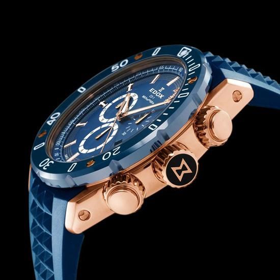  【世界限定300本】 10221-37RBU3-BUIR8 EDOX エドックス クロノオフショア1 クロノグラフ AJHHリミテッドエディション