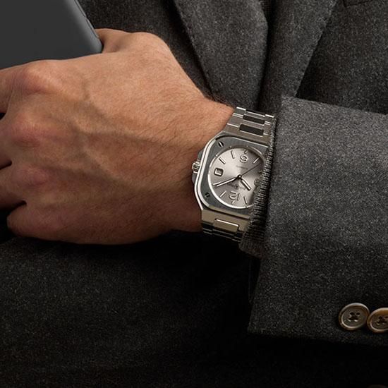 BR05A-GR-ST/SST グレースチール Bell & Ross ベル&ロス インストゥルメント BR05
