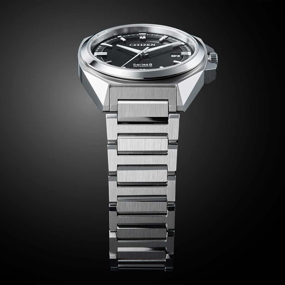 [mak] CITIZEN シチズン NB6010-81E シリーズ8 シチズン シリーズ8 831メカニカル ブラック文字盤 NB6010-81E
