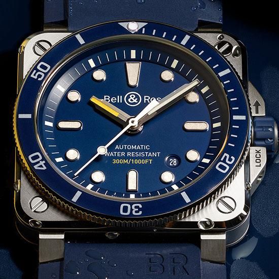  BR0392-D-BU-ST/SRB Bell & Ross ベル&ロス BR03-92 ダイバー ブルースチール