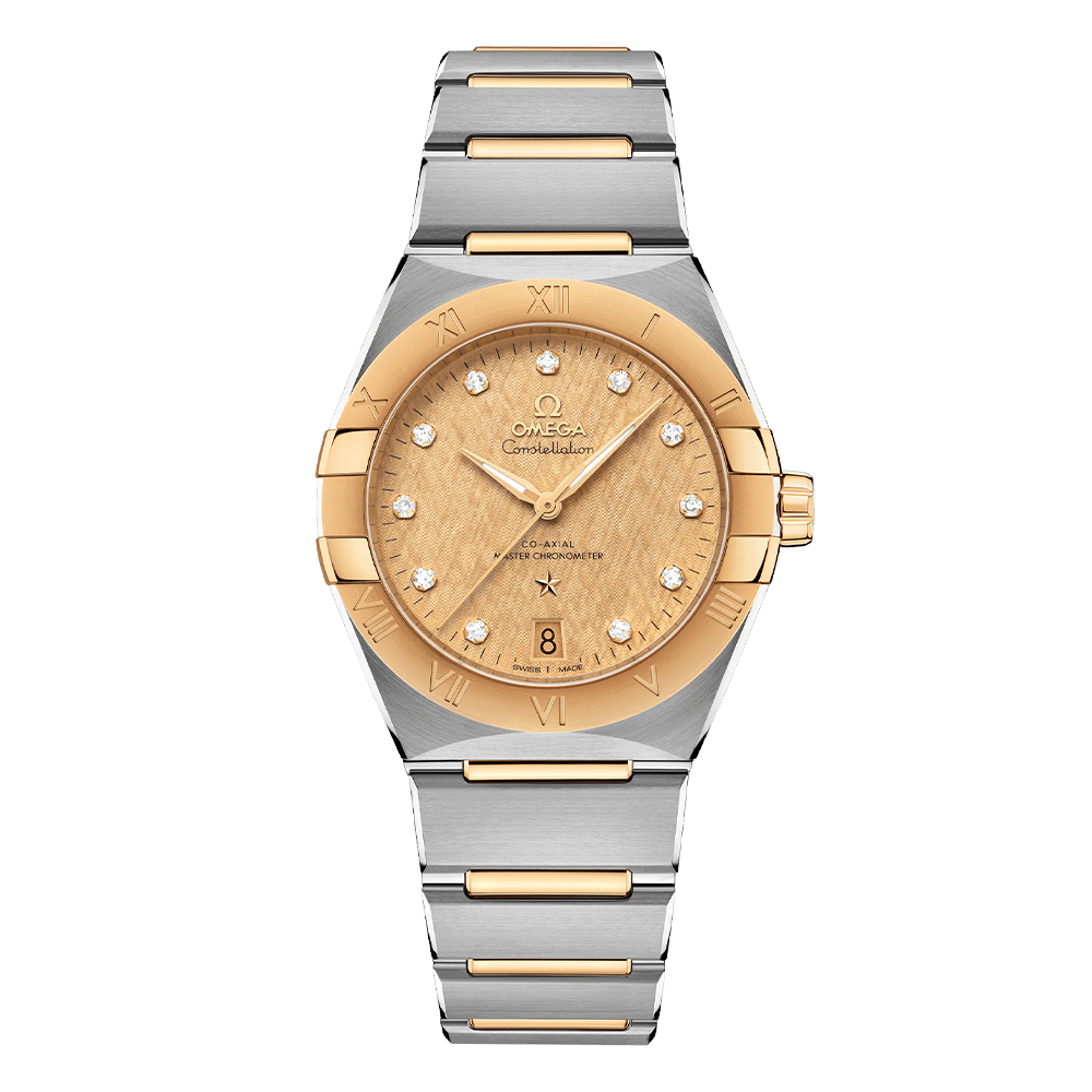 OMEGA クォーツ腕時計 シルバー/ゴールド オメガ OMEGA 腕時計 レディース クオーツ デビル シルバー